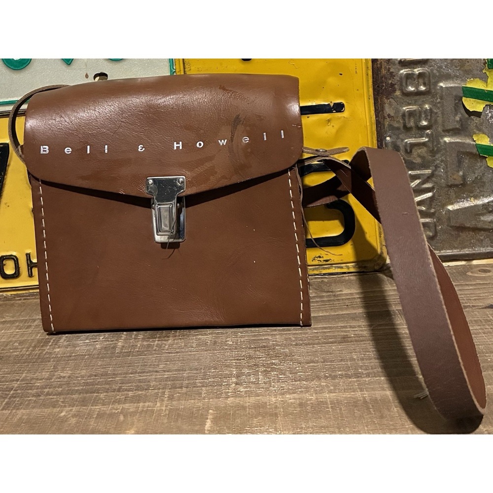 VTG Bell & Howell Top Grain Cowhide Leather Camera Case 8mm